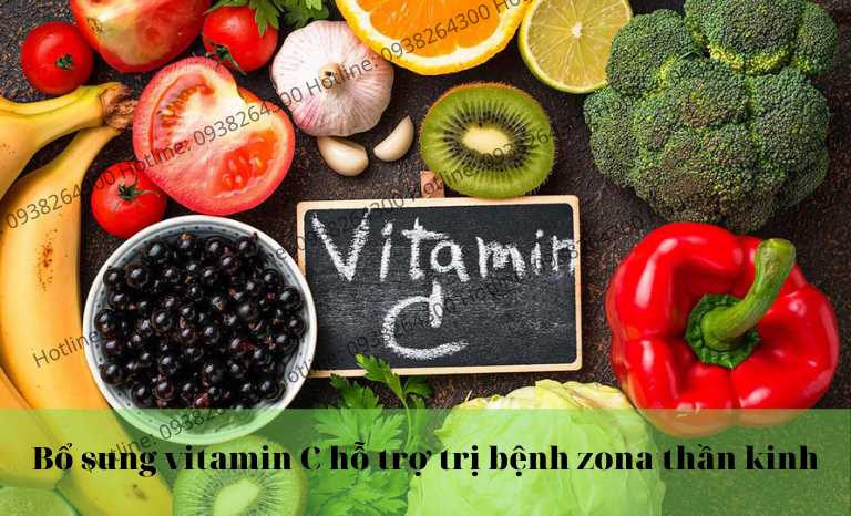 Bổ sung vitamin c để hỗ trợ chữa zona thần kinh ở miệng